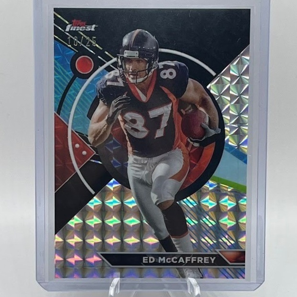 Ed McCaffrey Blue Diamond Refractor /25 2024 Topps Composite 181 Denver Broncos
